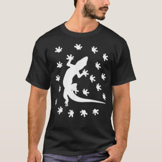 Reptile Foot Prints Gecko  T-Shirt