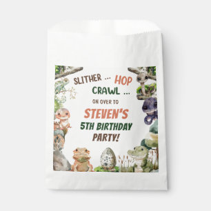 Reptile Kids Birthday Party Favour Bag