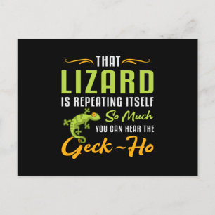 Reptile Lizard Gecko Animal Reptiles Funny Gift Postcard