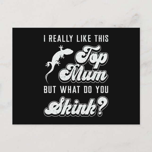 Reptile Lizard Gecko Reptiles Animal Funny Gift Postcard (Front)