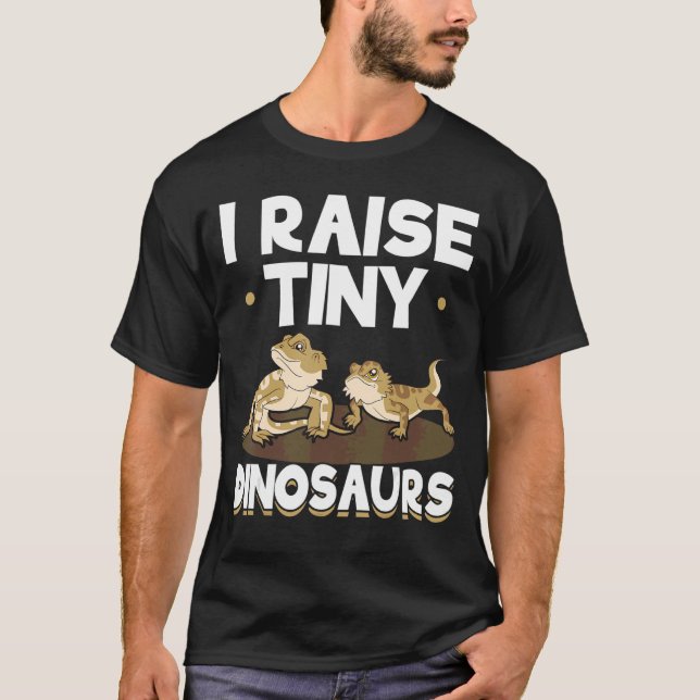 Reptile Lizard Tiny Dinosaur Bearded Dragon T-Shirt (Front)
