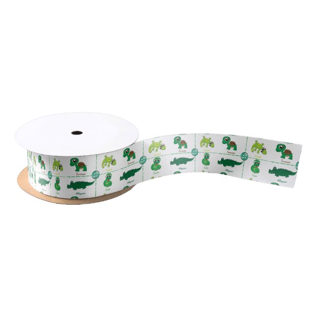 reptile satin ribbon (Spool)