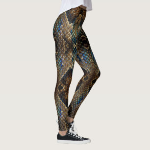  Reptile Skin Design on a Leggings