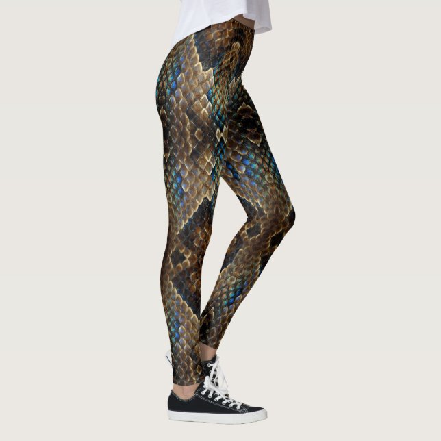  Reptile Skin Design on a Leggings (Right)