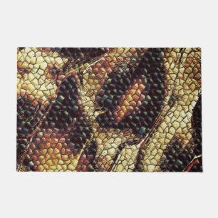 Reptile skin with yellowish and dark spots? doormat