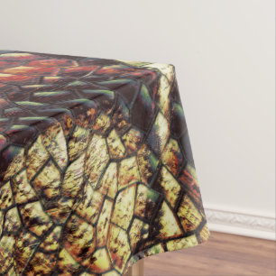 Reptile skin with yellowish and dark spots? tablecloth