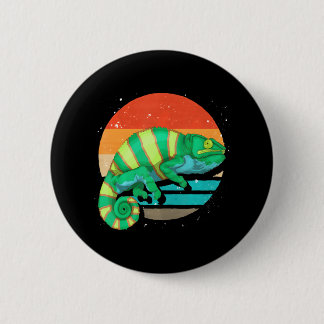 Reptile Wildlife Tropical Animal Lizard Chameleon 2 Inch Round Button