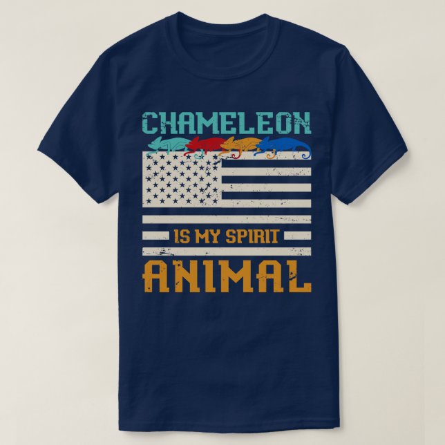 Reptile Zoo Keeper Chameleon T-Shirt (Design Front)