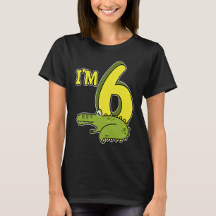 Reptiles 6th Birthday Crocodile Reptile Owner Gra T-Shirt