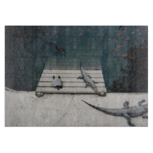 Reptiles Basking Cutting Board