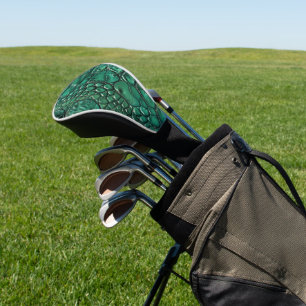Reptilian Chic Emerald Design Golf Head Cover