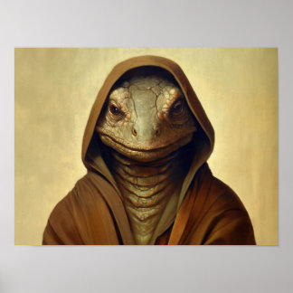 Reptilian Humanoid Poster