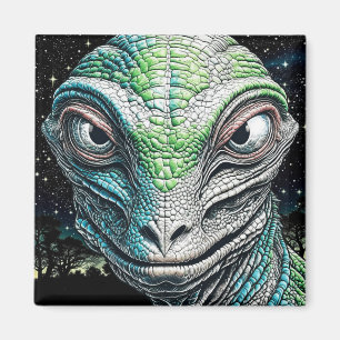 Reptilian Lizard Man Alien Extraterrestrial Being Magnet