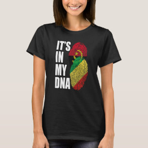 Republic Congolese And Angolan Mix DNA Flag Herita T-Shirt