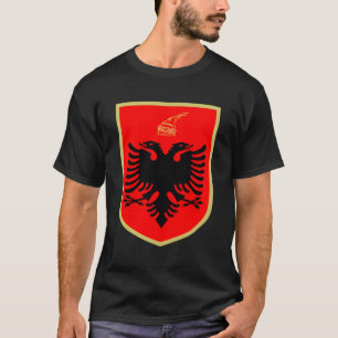 Republic Of Albania Souvenir Two Headed Eagle Of S T-Shirt