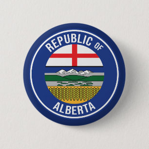 Republic of Alberta WEXIT 2 Inch Round Button