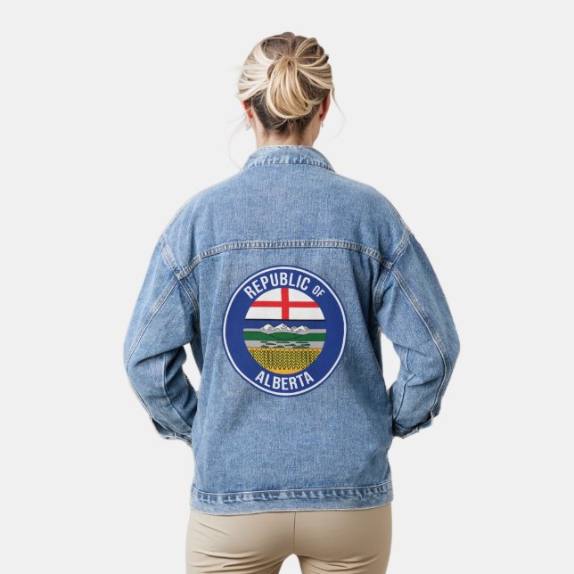Republic of Alberta WEXIT Denim Jacket (Model)