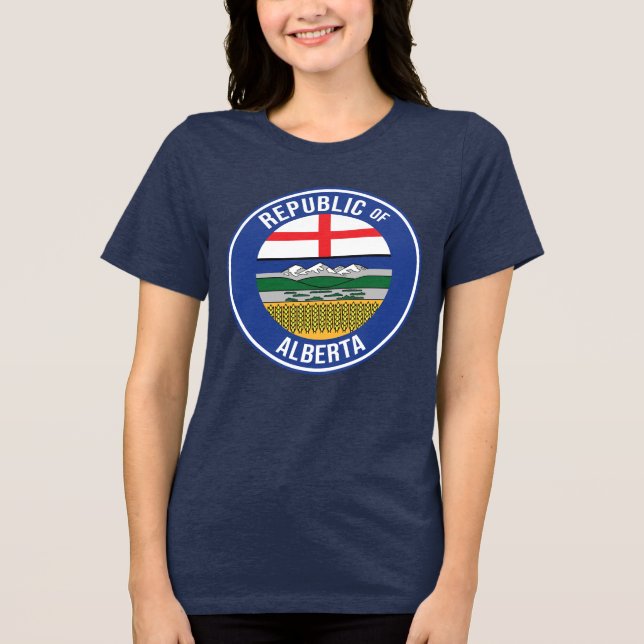 Republic of Alberta WEXIT Tri-Blend Shirt (Front)