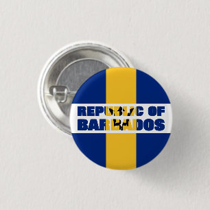 Republic of Barbados 1 Inch Round Button