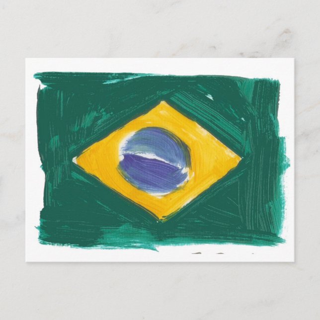 Republic of Brazil flag Postcard (Front)
