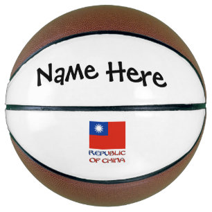 Republic of China Taiwan Flag Personalized Basketball