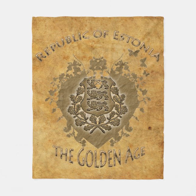Republic Of Estonia Fleece Blanket! Blanket (Front)