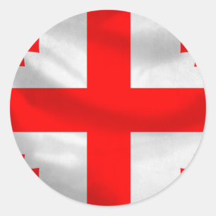 Republic of Georgia Flag Classic Round Sticker