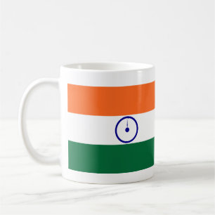 Republic of India Flag and Anthem Porcelain Mug