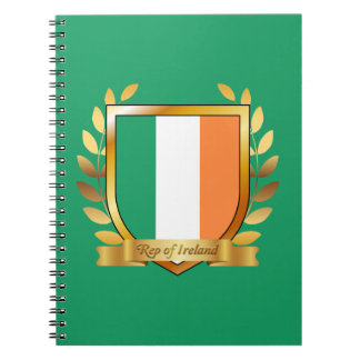 Republic of Ireland Flag Shield Notebook