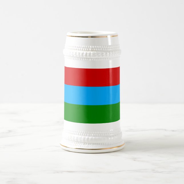 Republic of Karelia Flag Beer Stein (Center)