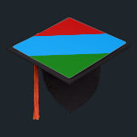 Republic of Karelia Flag Graduation Cap Topper<br><div class="desc">Patriotic flag of Republic of Karelia.</div>