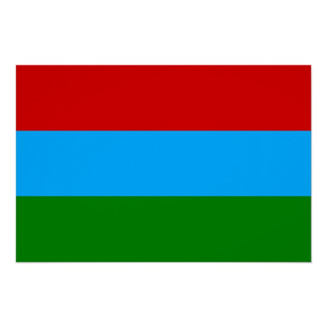 Republic of Karelia Flag Poster (Front)