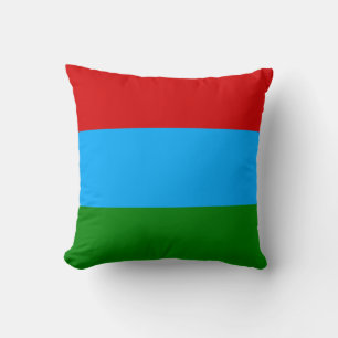 Republic of Karelia Flag Throw Pillow