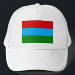 Republic of Karelia Flag Trucker Hat<br><div class="desc">Patriotic flag of Republic of Karelia.</div>
