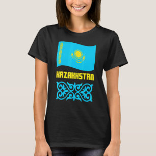 Republic of Kazakhstan Qazaqstan Kazakh flag 17 T-Shirt
