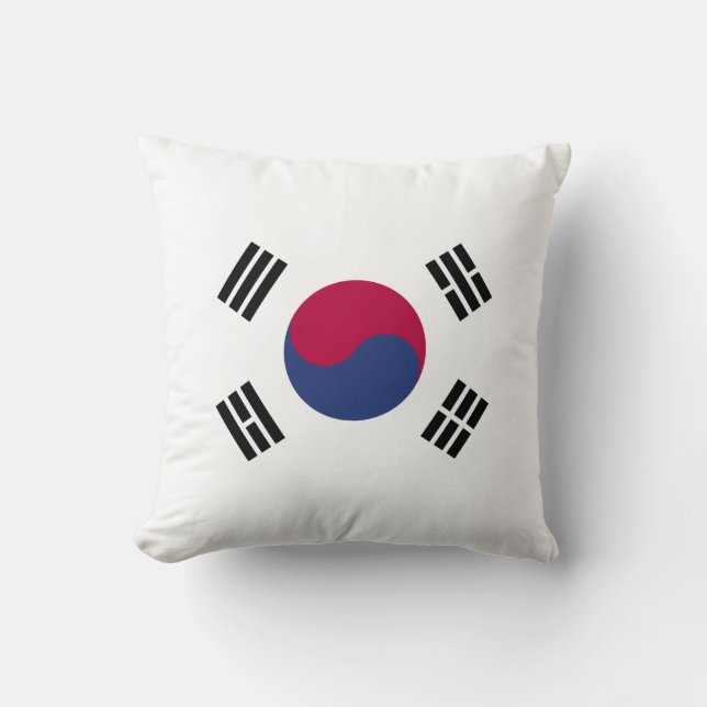 Republic of Korea Throw Pillow (Front)