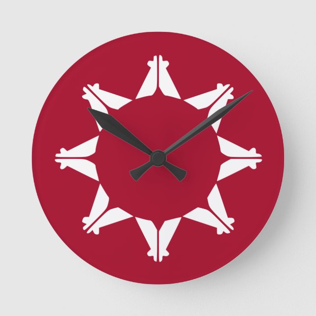 Republic of Lakotah Round Clock (Front)