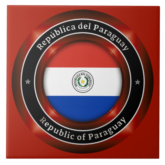 Republic of Paraguay Tile (Front)