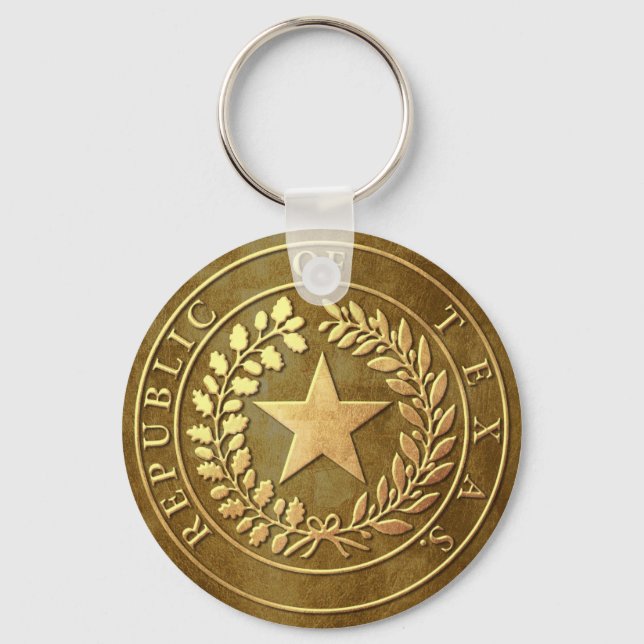 Republic of Texas Seal Keychain (Front)