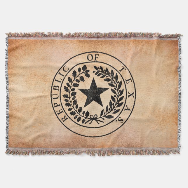 Republic of Texas Seal Throw Blanket (Front)