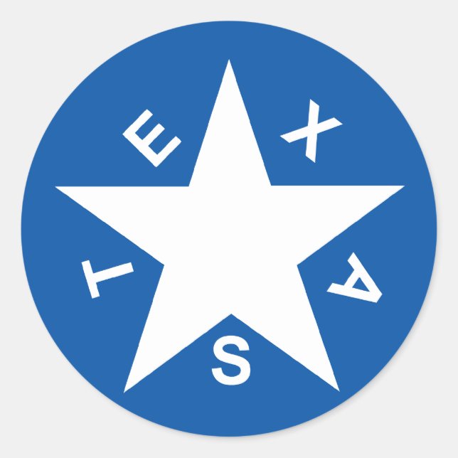 Republic Of Texas Sticker (Front)