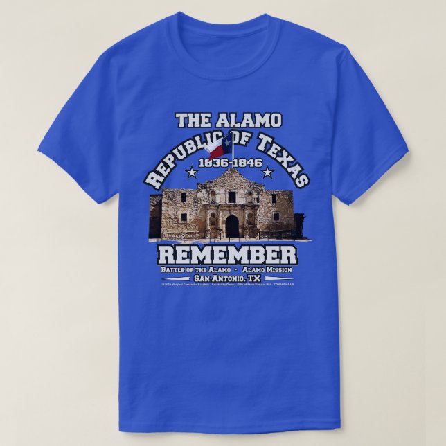 Republic of Texas The Alamo 1836 T-Shirt (Design Front)