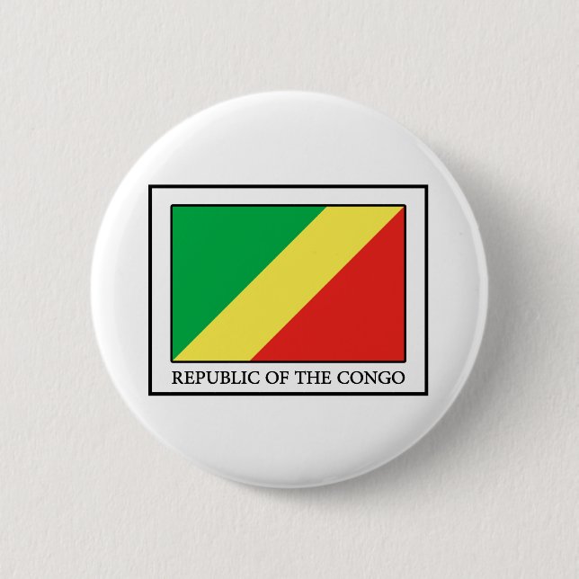 Republic of the Congo 2 Inch Round Button (Front)