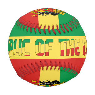 Republic of the Congo Flag and Coat of Arms Baseball
