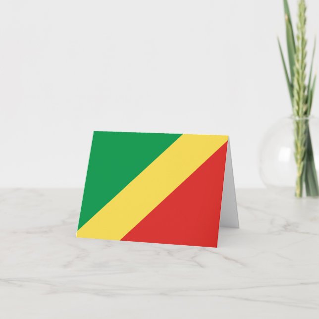 Republic of the Congo Flag Card (Front)