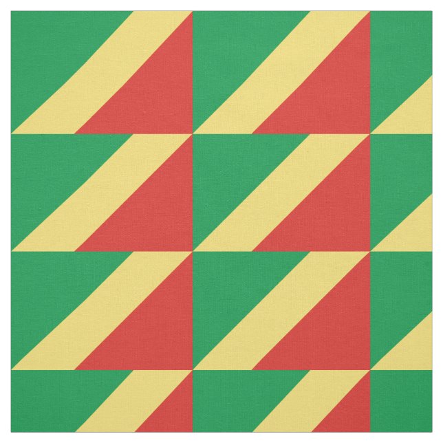 Republic of the Congo Flag Fabric (Swatch)