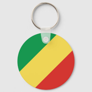 Republic of the Congo Flag Keychain