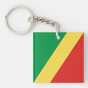 Republic of the Congo Flag Keychain