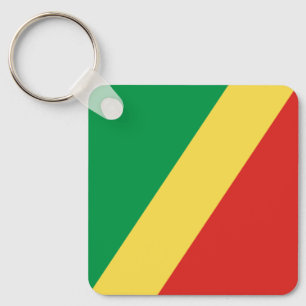 Republic of the Congo Flag Keychain