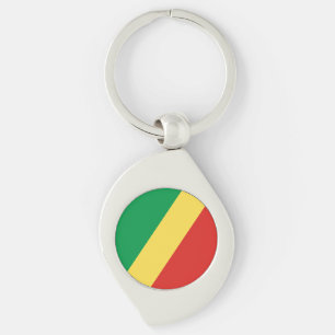 Republic of the Congo Flag Keychain